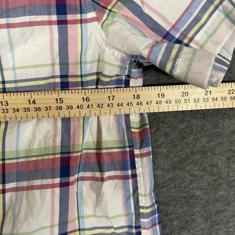 Ralph Lauren Boys L (14-16) Button‎ Down Shirt Multi Plaid Cotton